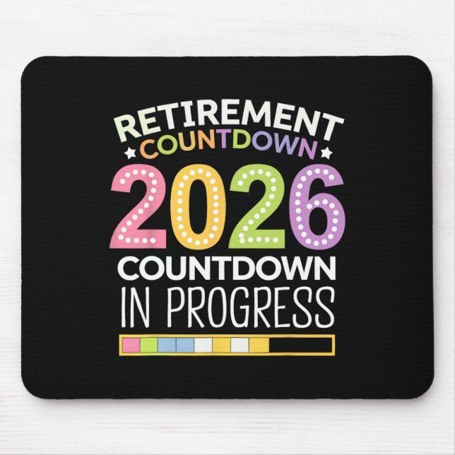 Mousepad Contagem Regressiva para Aposentadoria Cl De 2026  (Frente)