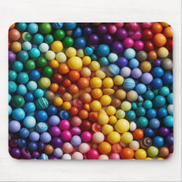 MOUSEPAD CONTAS DE PLÁSTICO VIVAMENTE COLORIDAS