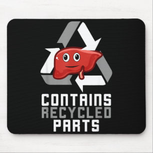 Mousepad Contém Peças Recicladas Sobrevivente de Transplant