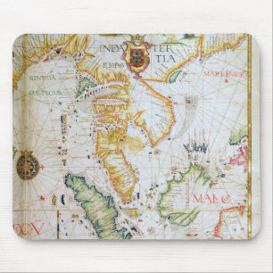 Mousepad Continente 3Sudeste Asiático, detalhe do atlas de
