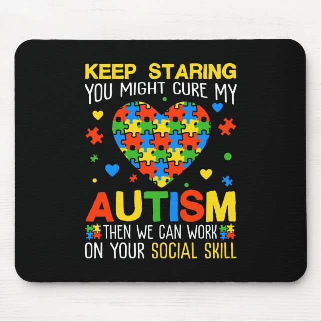 Mousepad Continua A Estreitá-Lo A Curar A Minha Quebra-cabe (Frente)