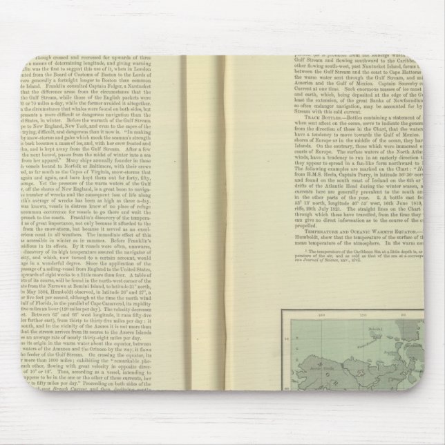 Mousepad Continuação do Gráfico Físico do Oceano Atlântico (Frente)