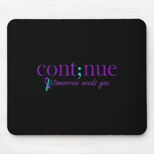 Mousepad Continuar Amanhã Precisa De Suicídio Por Saúde Men (Frente)