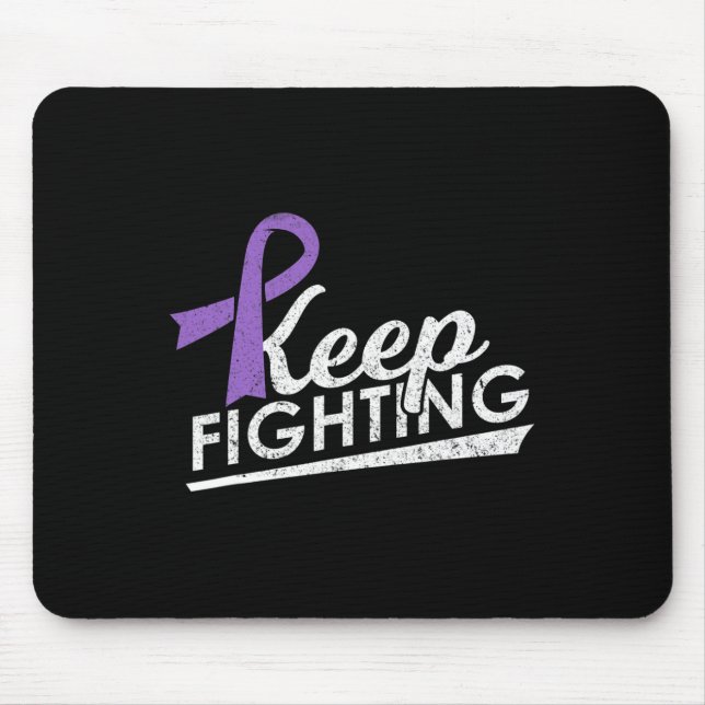 Mousepad Continue combatendo o Alzheimer e o guerreiro da e (Frente)