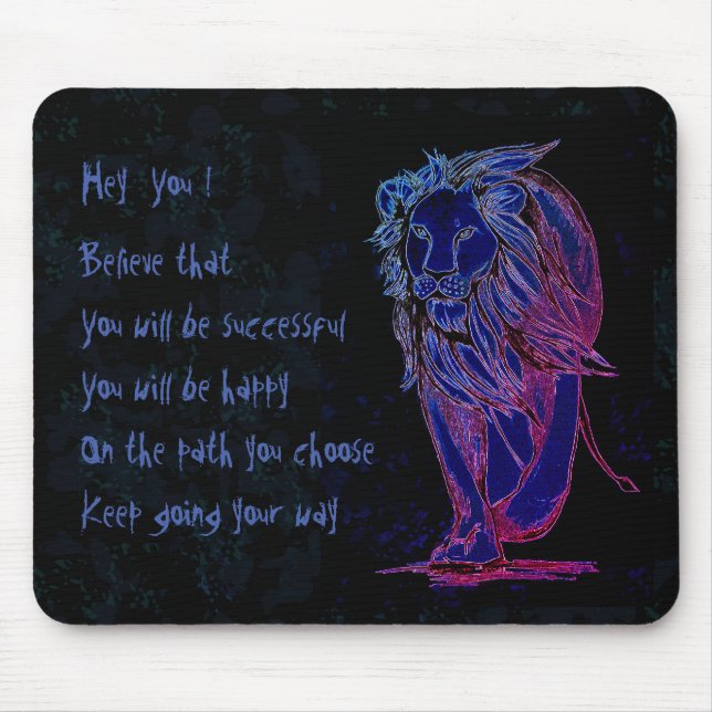 Mousepad Continue indo para o seu caminho (Frente)