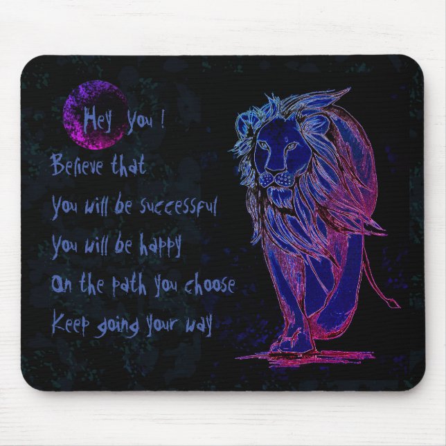 Mousepad Continue indo para o seu caminho (Frente)