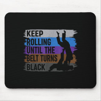 Mousepad Continue Rolando Até O Cinto Ficar Preto Brasileir