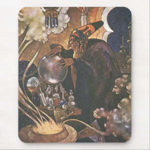 Mousepad Conto de Fadas Vintage, Aladim e a Lâmpada Mágica