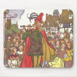 Mousepad Conto de Fadas Vintage Flautista de Hamelin por Ha