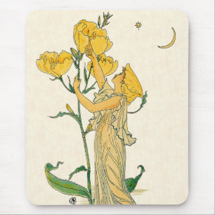 Mousepad Conto de Fadas Vintage, Prímula Noturna, Walter Cr
