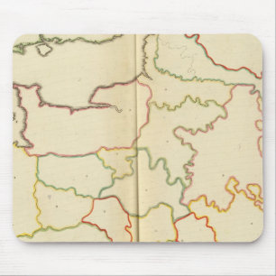 Mousepad Contornos das Capitais da França