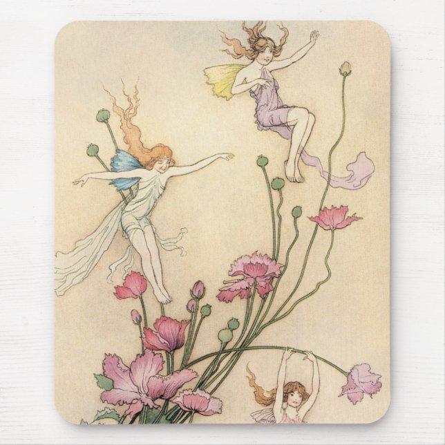 Mousepad Contos de Fadas Antigos, Três Espíritos Cheios de  (Frente)