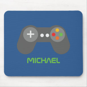 Mousepad Controlador azul legal do jogo de vídeo
