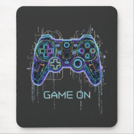 Mousepad Controlador de Jogo Cyberpunk - Neon Game On Tech