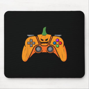 Mousepad Controlador De Jogo De Vídeo Halloween Com Cara De