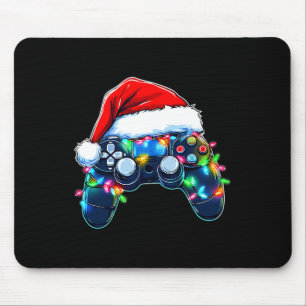 Mousepad Controlador de Video Game Chapéu de Natal do Papai