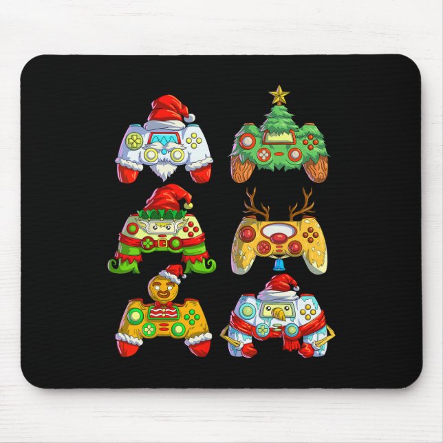 Mousepad Controlador de Video Game Chapéu de Papai Noel Nat (Frente)