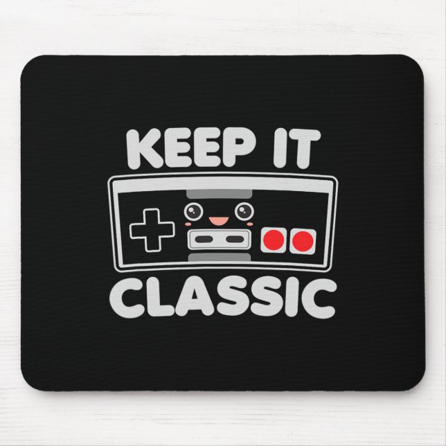 Mousepad Controlador de Video Game Keep It Clic Humor Anos  (Frente)