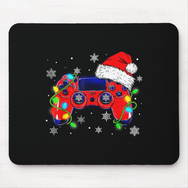 Mousepad Controladora de videogame Santa Hat Gamer Bo (Frente)