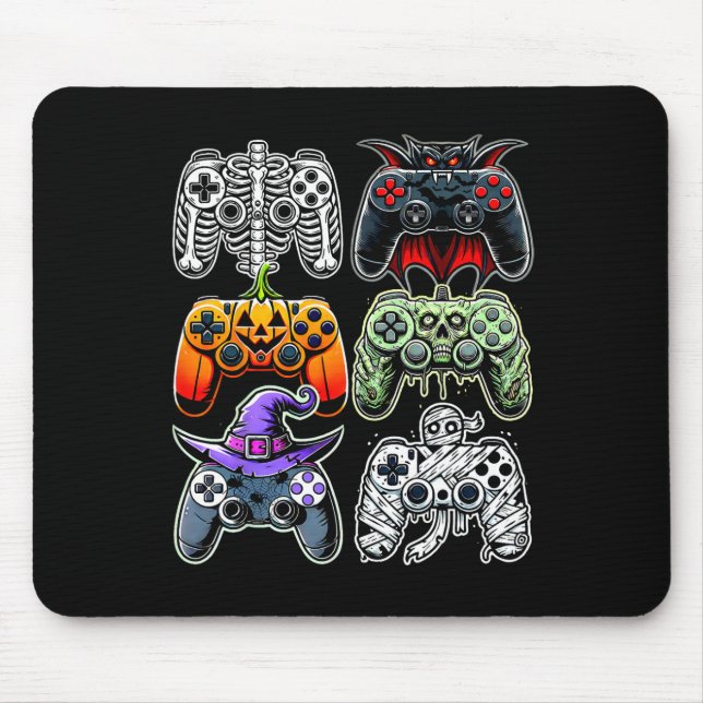 Mousepad Controladores de Jogos da Mummy Zombie Mummy do Sk (Frente)