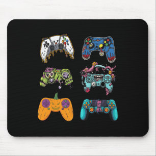 Mousepad Controladores de Jogos do Skeleton Zombie Hallowee