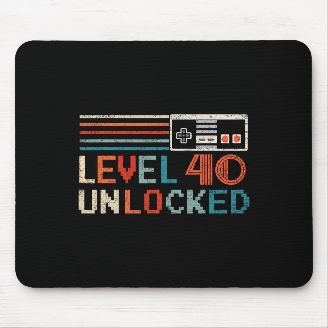 Mousepad Controle de Jogo de Criança de Aniversário do Níve (Frente)