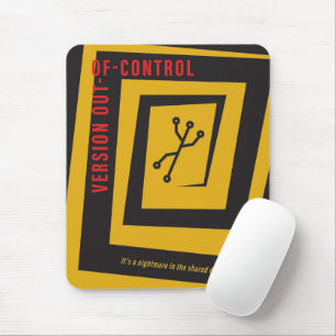 Mousepad Controle de Versão - Paródia de pôster de filme an
