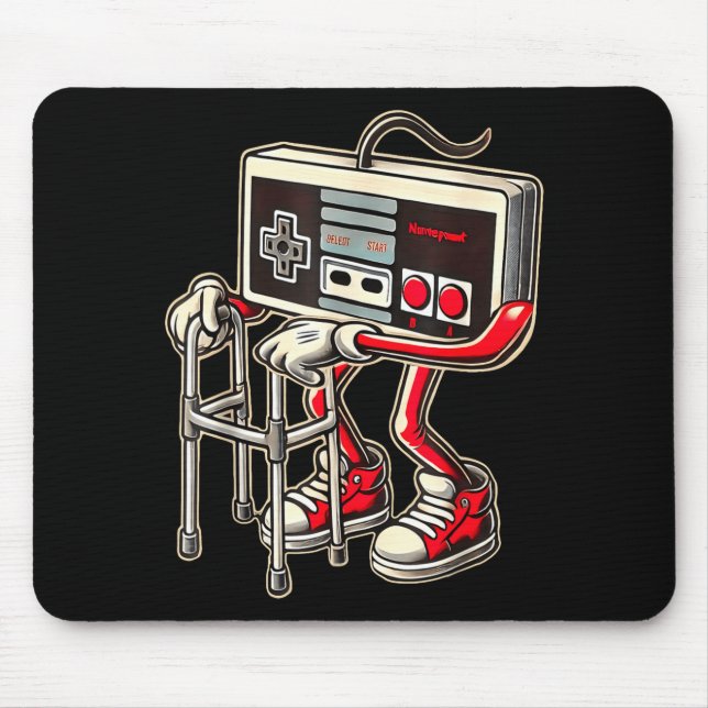 Mousepad Controle de Video Game Retrô com Passadeira Piada  (Frente)
