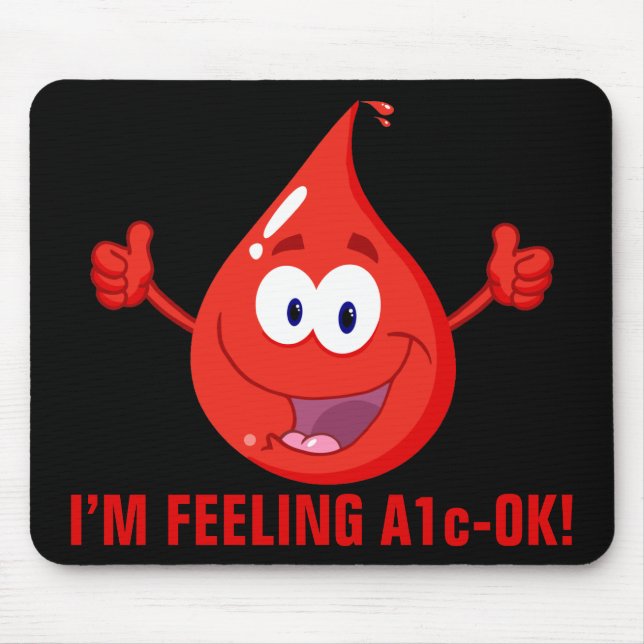 Mousepad Controle do açúcar no sangue (Frente)