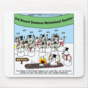 Mousepad Convenção de Boneco de Neve Presentes e Camisetas