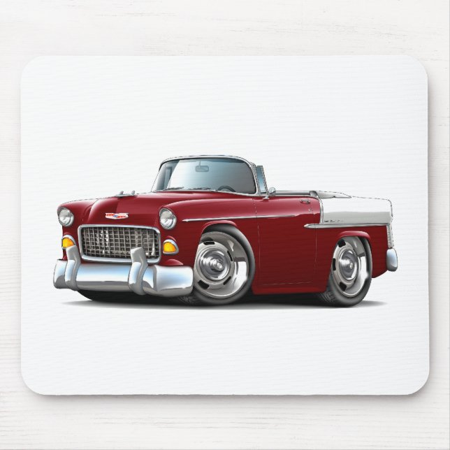 Mousepad Convertible 1955 Marrom-Branco de Chevy Belair (Frente)