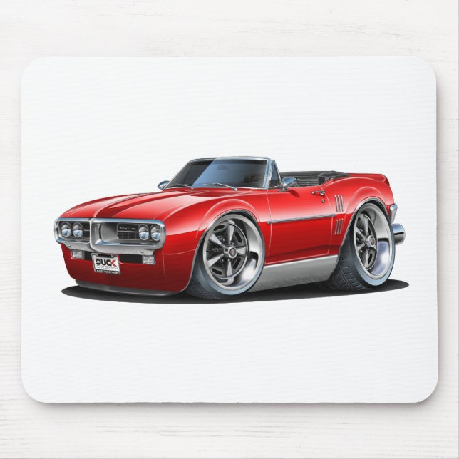 Mousepad Convertible 1967 vermelho de Firebird (Frente)