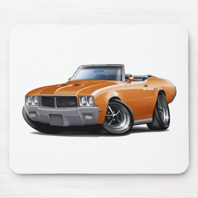 Mousepad Convertible 1970-72 alaranjado de Buick GS (Frente)