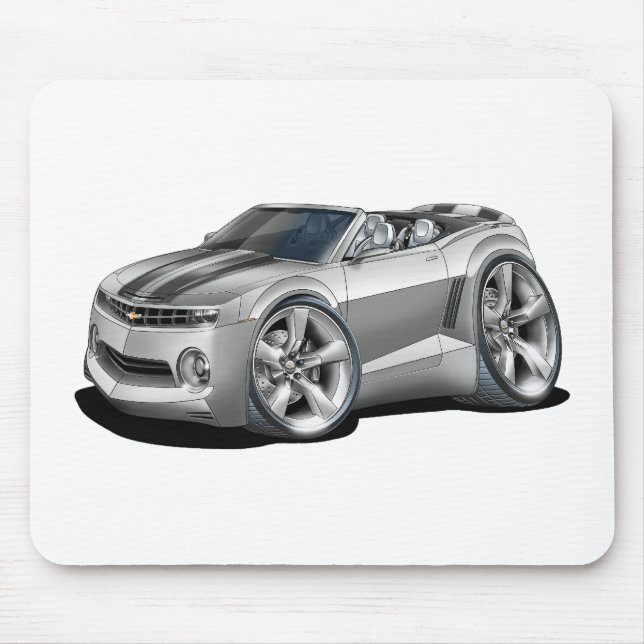 Mousepad Convertible 2012 Prata-Preto de Camaro (Frente)