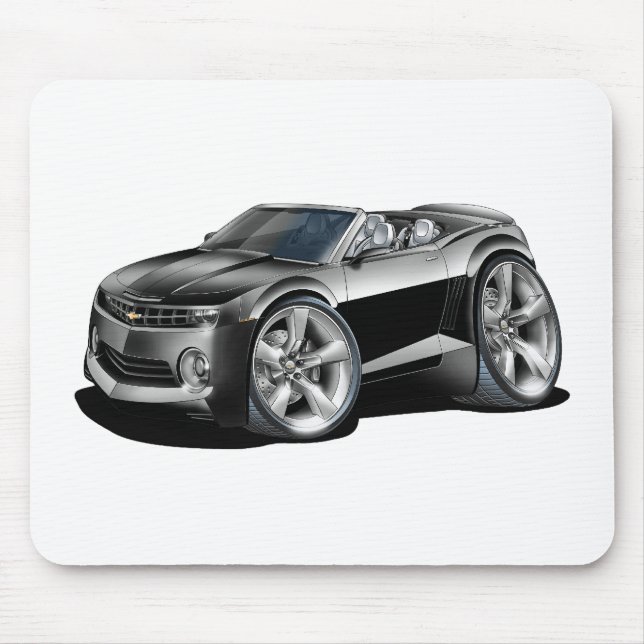 Mousepad Convertible 2012 preto de Camaro (Frente)