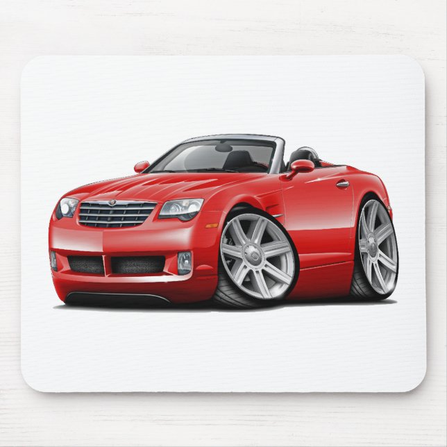 Mousepad Convertible vermelho do fogo cruzado (Frente)