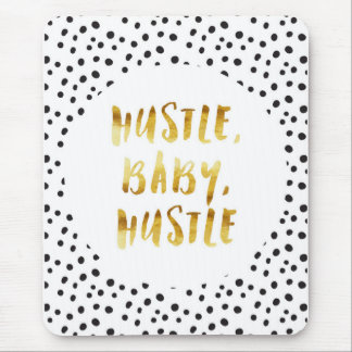 Mousepad Convicção, bebê, provérbio Cursive Dourado da
