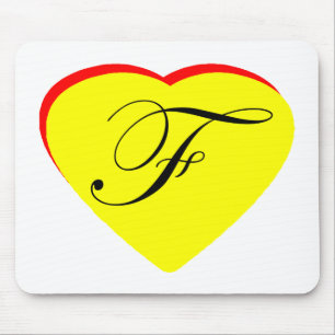 Mousepad Convite De Casamento Coração Vermelho Amarelo F O 