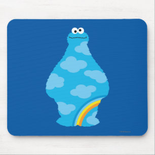 Mousepad Cookie Monster Rainbows