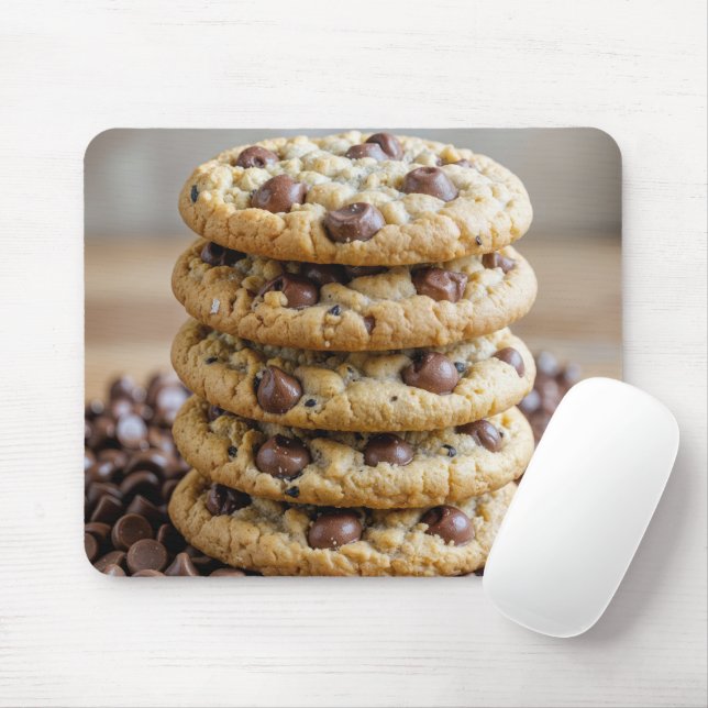 Mousepad Cookies De Chip De Chocolate Em Milinhas De Chocol (Com mouse)