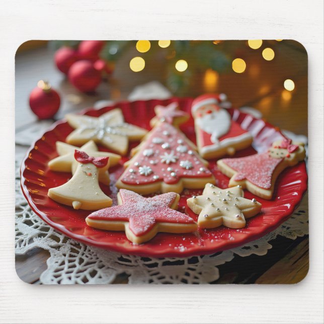 Mousepad Cookies de Natal (Frente)