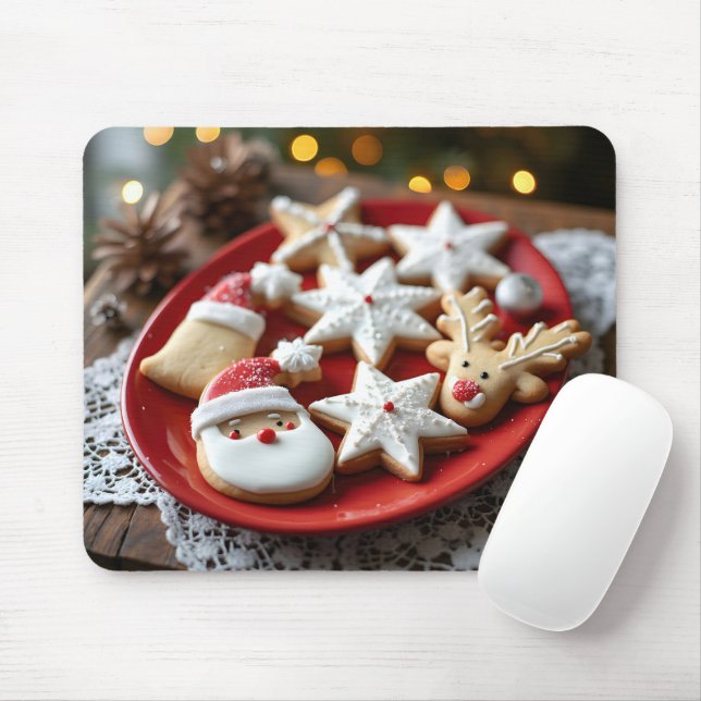 Mousepad Cookies de Natal de rico (Com mouse)