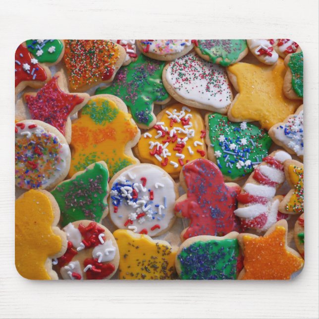 Mousepad Cookies de Natal I Férias Coloridas (Frente)