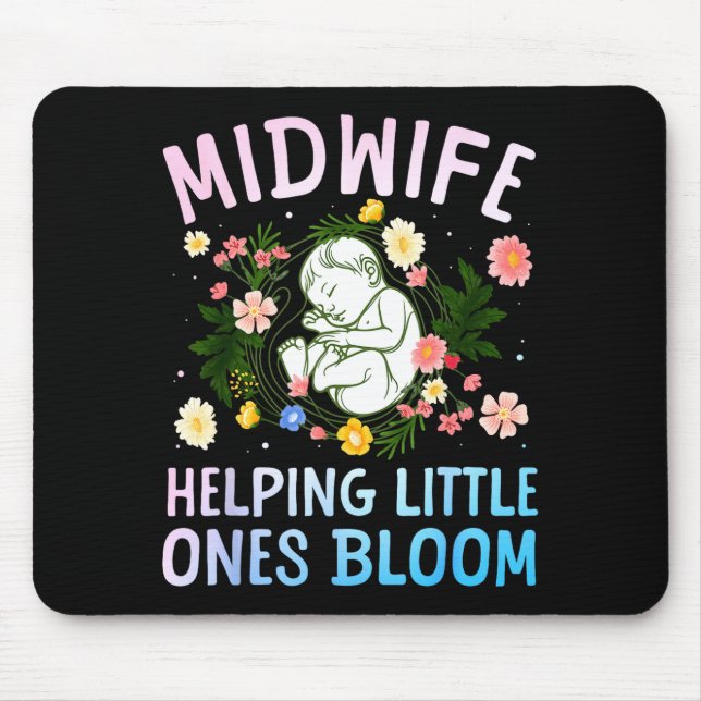 Mousepad Cool Midwife Art For Women Midwifery Doula Nursing (Frente)