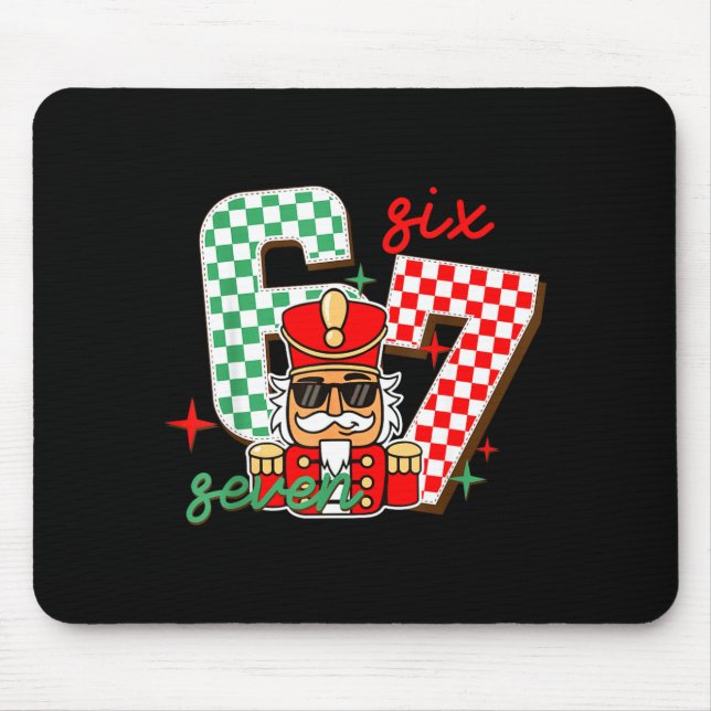 Mousepad Cool Nutcracker Christmas 67 Six Seven Gen Alpha S (Frente)