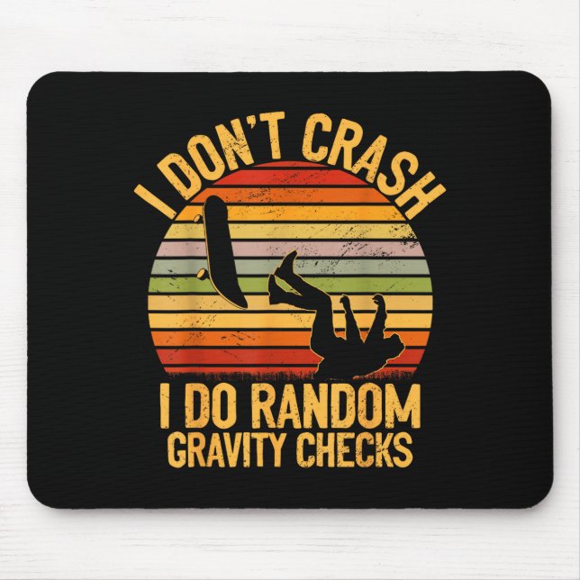 Mousepad Cool Skateboarding Lover Men Women Kids Skater Ska (Frente)