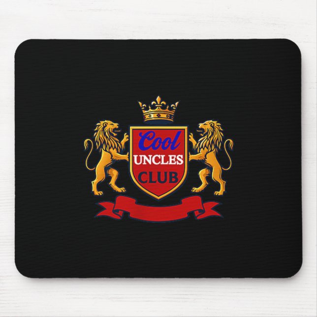 Mousepad Cool Uncles Club Uncle Ever Funny Cket Funny Uncle (Frente)