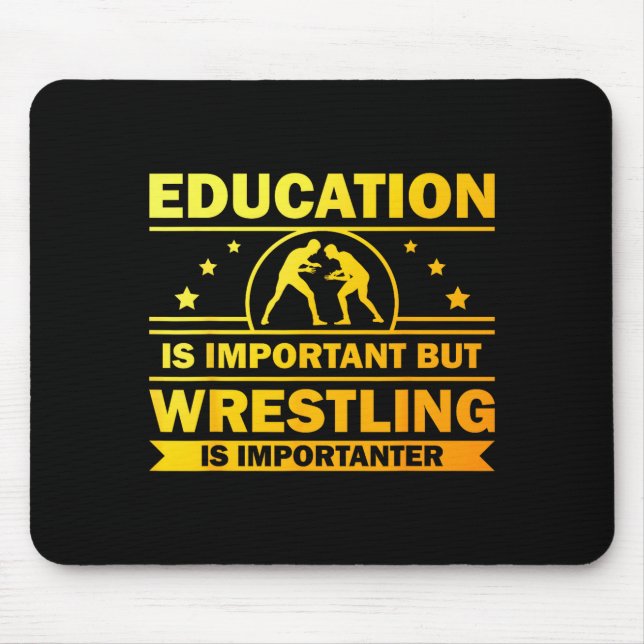 Mousepad Cool Wrestling Design For Men Women Kids Wrestler  (Frente)