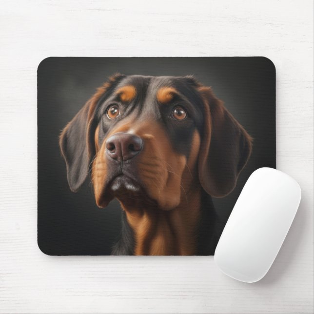 Mousepad Coonhound Dog (Com mouse)