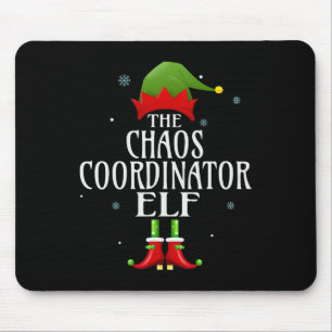 Mousepad Coordenador do Caos Elf Xmas Grupo Correspondente 
